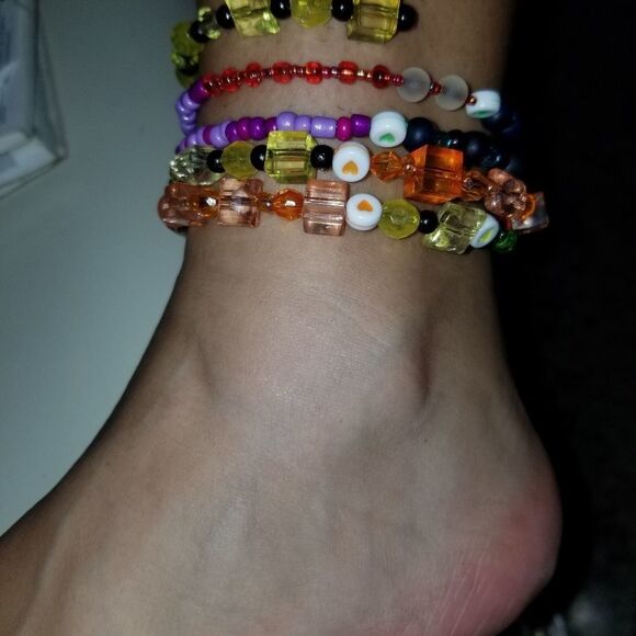 3 random style Ankle bracelets multi use - Picture 2 of 13